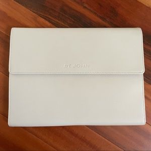 St. John Tech Envelope Clutch - Grey